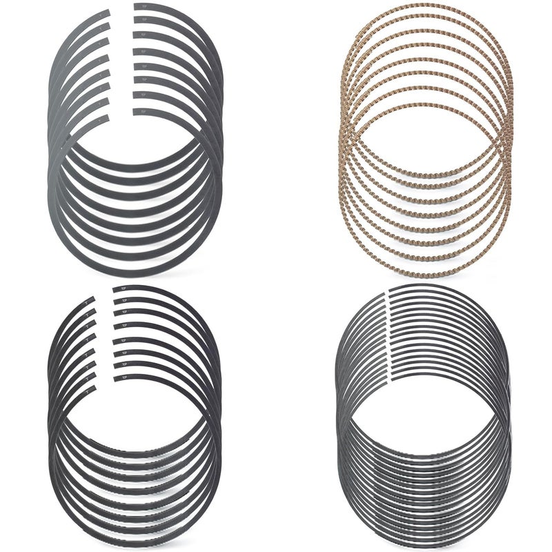 Dusledel 2M5292 8-Cylinder Piston Ring Set Replacement for GM 6.2L LS3 L94 L9H L99 for Escalade for Corvette for Silverado for Camaro for Pontiac for 4.065" Diameter Bores - Image 1